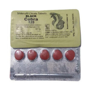 Black Cobra 125mg Tablets – Pack of 3 Strips